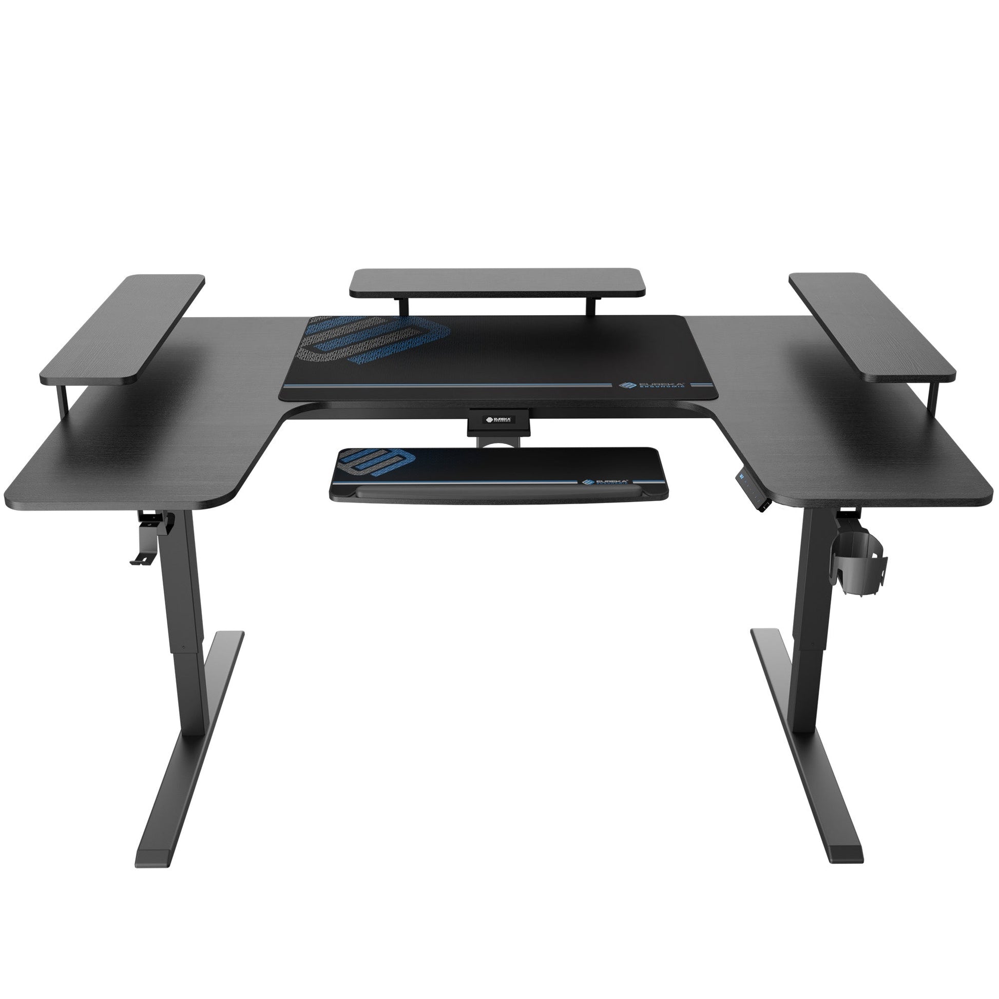 74x23 U-Shaped Standing Desk with Accessories Set