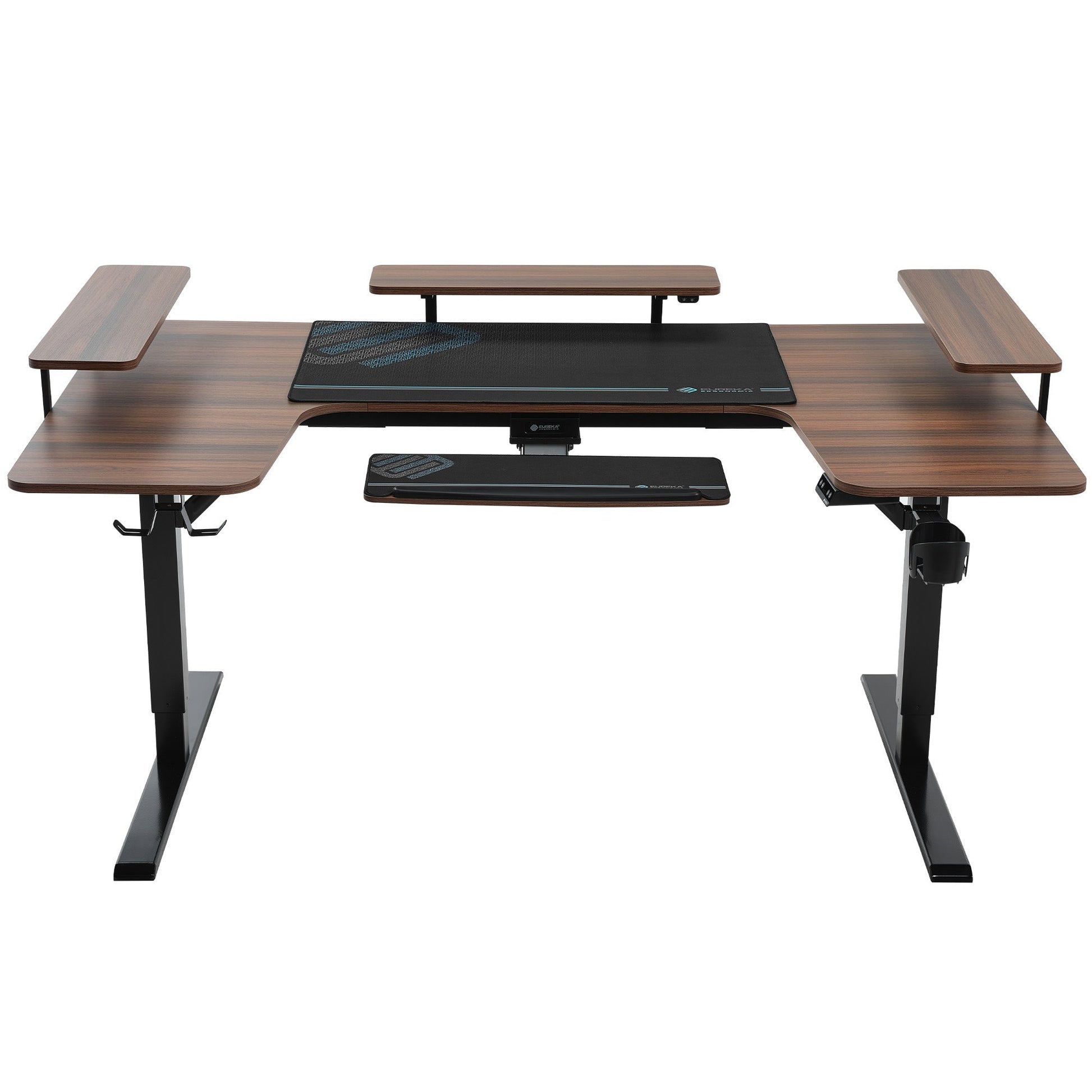 74x23 U-Shaped Standing Desk with Accessories Set