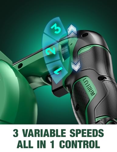 KIMO Cordless Leaf Blower & Vacuum with 2 X 2.0 Battery & Charger, 2-IN-1 20V Leaf Blower Cordless, 150CFM Lightweight Mini Cordless Leaf Vacuum, Handheld Electric Blowers for Lawn Care /Dust/Pet Hair