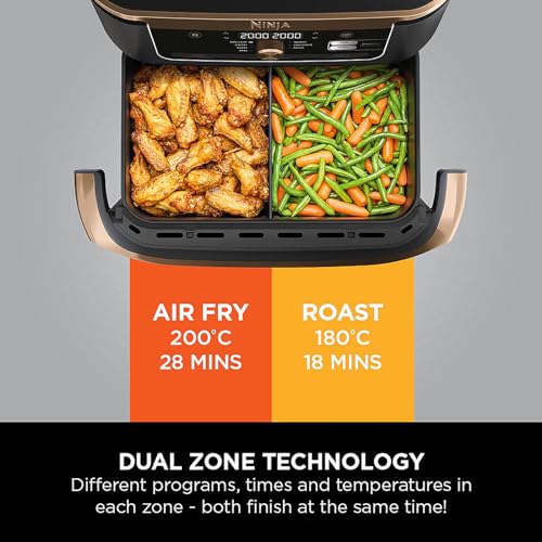 Ninja Foodi FlexDrawer Air Fryer, Dual Zone AF500UKCP