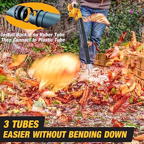 Cordless Leaf Blower for Dewalt 20V Max Battery,Electric Jobsite Air Blower with Brushless Motor,6 Variable Speed Up to 180MPH,2-in-1 Handle Electric Blower and Vacuum Cleaner(Battery Not Included)