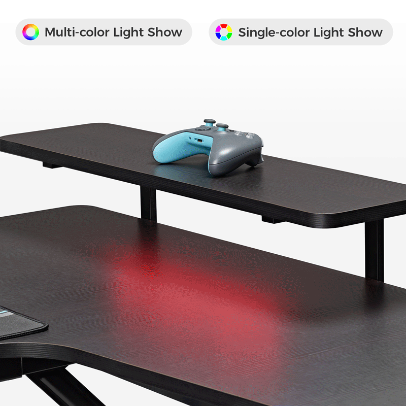 74x23 U-Shaped Standing Desk with Accessories Set