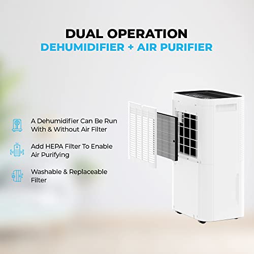 Ometa 20L/25L Dual Dehumidifier Air Purifier with HEPA Filter & IONISER