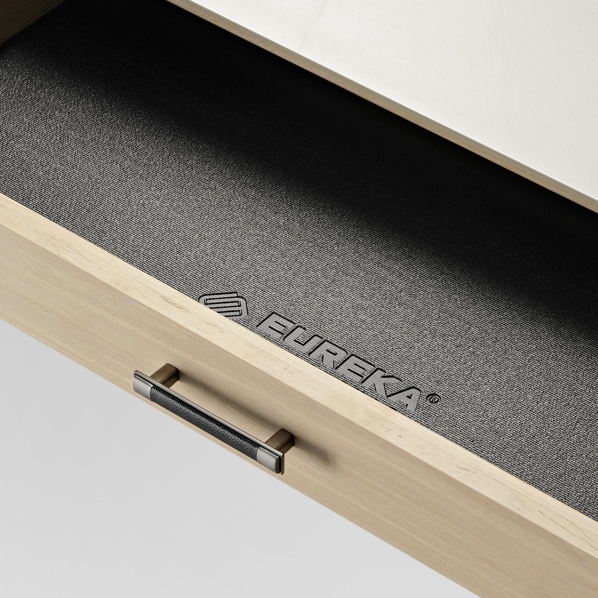 Ark L60, 63x23 L Shaped Executive Slate Standing Desk with Two-Drawer