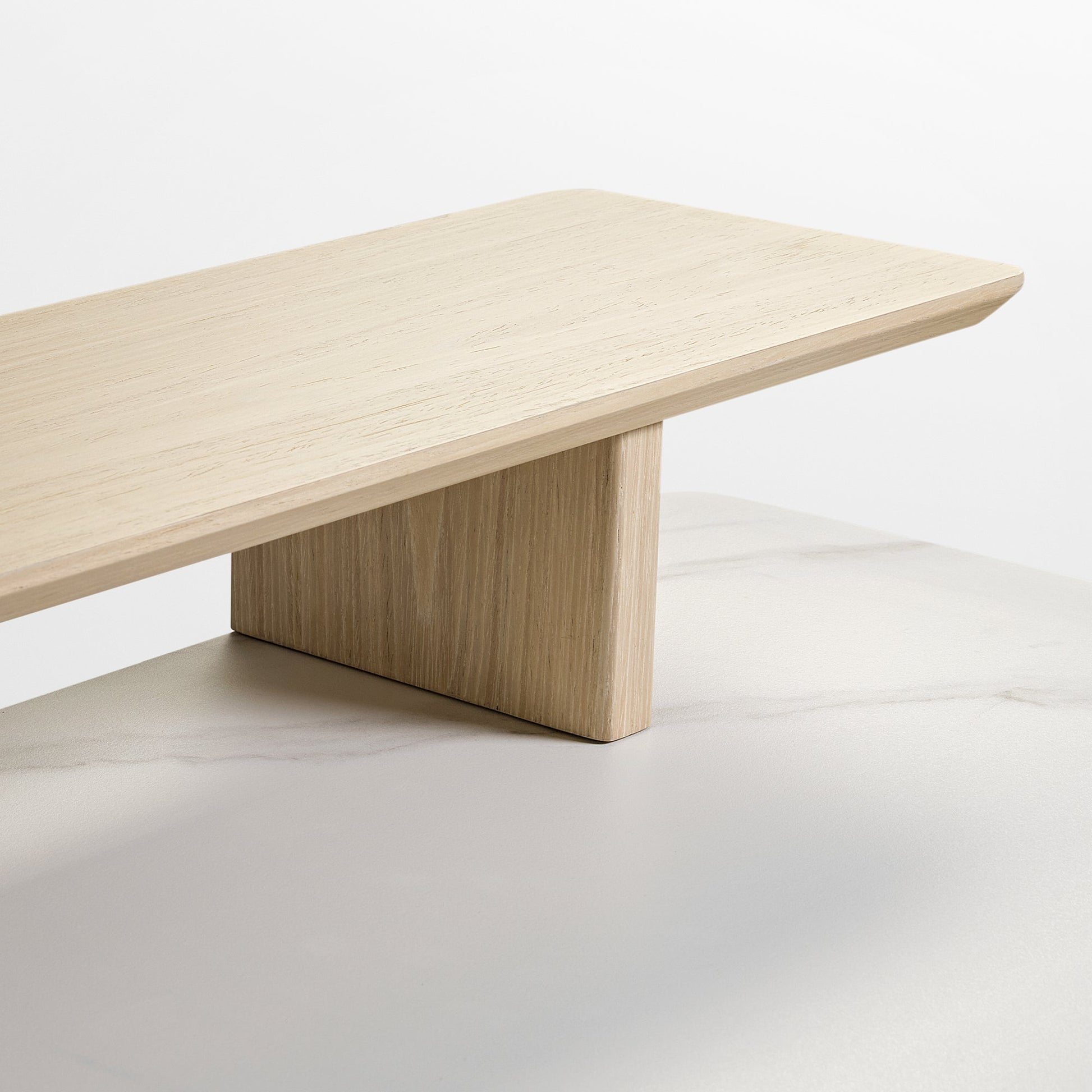 Ark L60, 63x23 L Shaped Executive Slate Standing Desk with Two-Drawer
