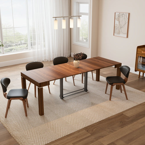 98" Extendable Dining Table with Four Movable Boards