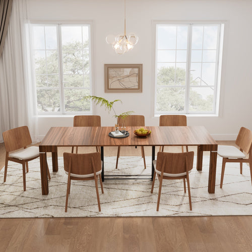 98" Extendable Dining Table with Four Movable Boards